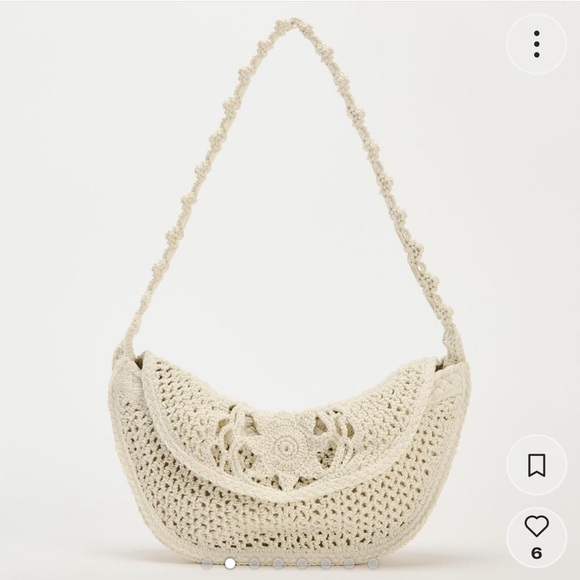 Zara Macramé Shoulder Bag - Picture 4 of 12